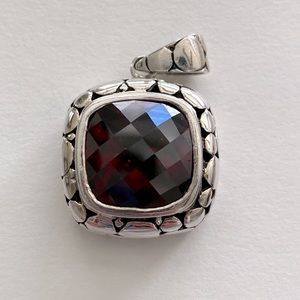 Silver pendant and earrings